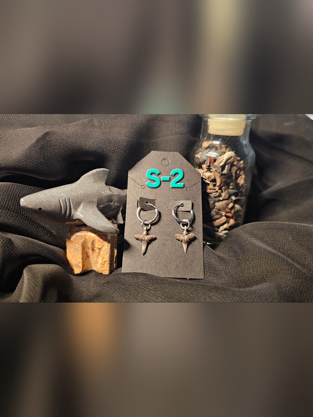 Shark Tooth Earrings (S-2)